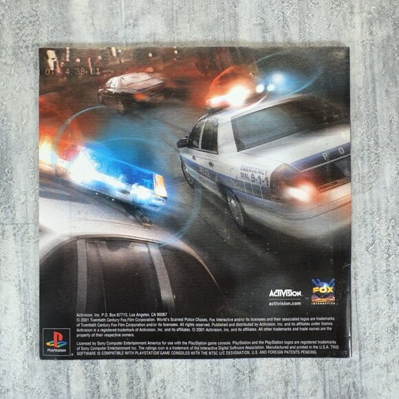 World's Scariest Police Chases (Sony PlayStation 1, 2001) PS1 Disc Manual Tested - Picture 6 of 6